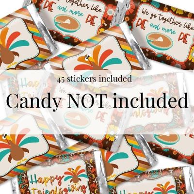 AmandaCreation Friendsgiving Mini Candybar Wrappers 45pc. Image 1