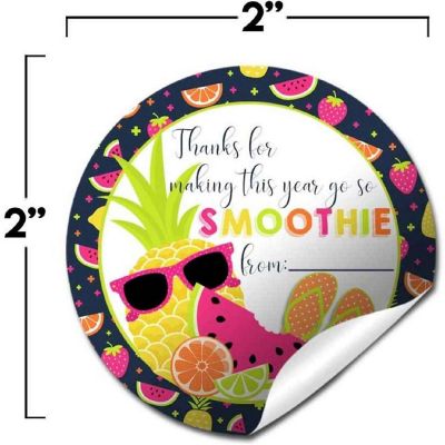 AmandaCreation Fruit Smoothie Appreciation Envelope Seals 40pc. Image 1