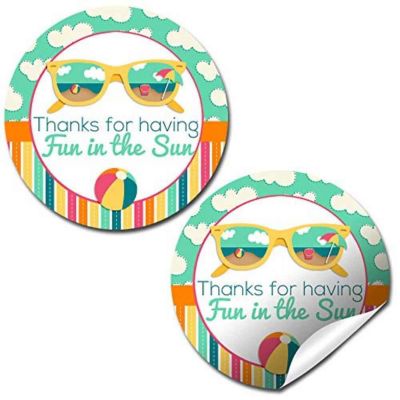 AmandaCreation Fun in The Sun Envelope Seals 40pc. Image 1