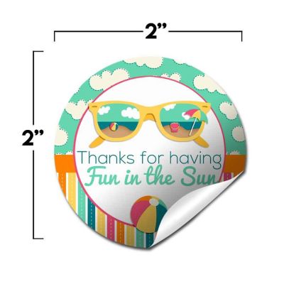 AmandaCreation Fun in The Sun Envelope Seals 40pc. Image 2