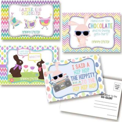 AmandaCreation Funny &amp; Silly Easter Postcards 20pc. Image 1