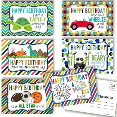 AmandaCreation Funny Birthday Postcards 30pc. Image 1
