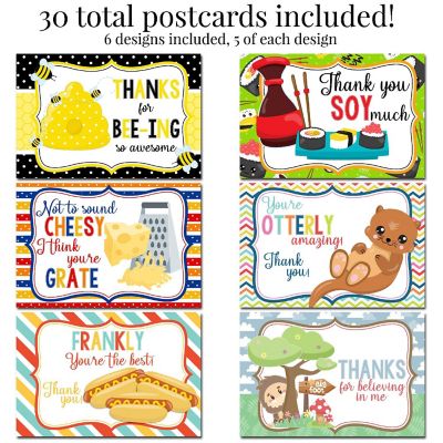 AmandaCreation Funny Puns Postcards 30pc. Image 3