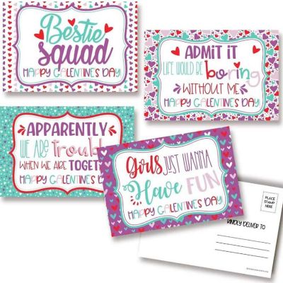 AmandaCreation Gal Pal Valentine Postcards 20pc. Image 1