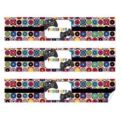 AmandaCreation Game On Water Bottle Wrappers 20pc. Image 1