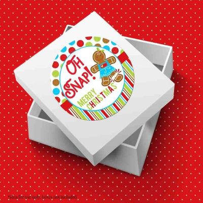 AmandaCreation Gingerbread Cookie Envelope Seals 40pc. Image 1