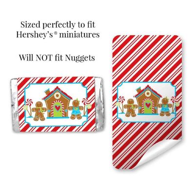 AmandaCreation Gingerbread House Mini Candybar Wrappers 45pc. Image 3