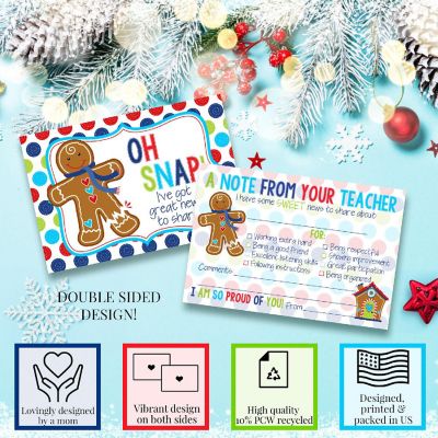 AmandaCreation Gingerbread Teacher Mail for Students 30pc. Image 1