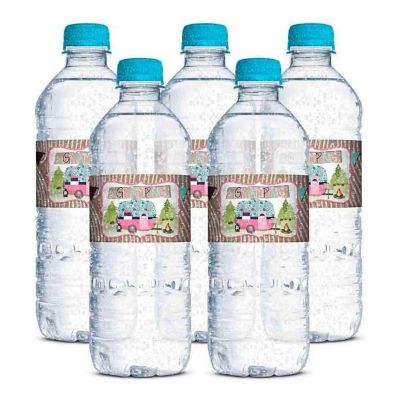 AmandaCreation Glamping Water Bottle Wrappers 20pc. Image 1