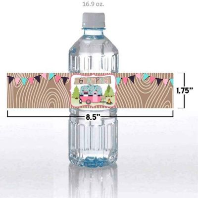 AmandaCreation Glamping Water Bottle Wrappers 20pc. Image 2