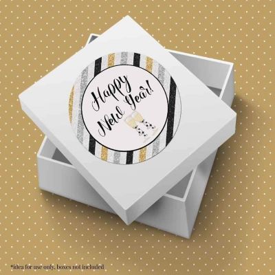 AmandaCreation Glitter and Champagne Envelope Seals 40pc Image 2