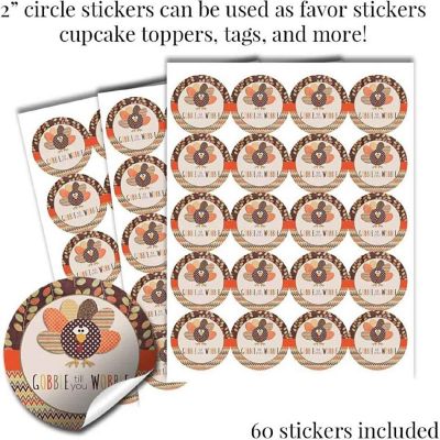 AmandaCreation Gobble Till You Wobble Sticker Bundle 429pc. Image 3