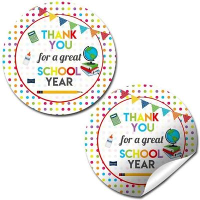 AmandaCreation Great School Year Appreciation Envelope Seals 40pc. Image 1