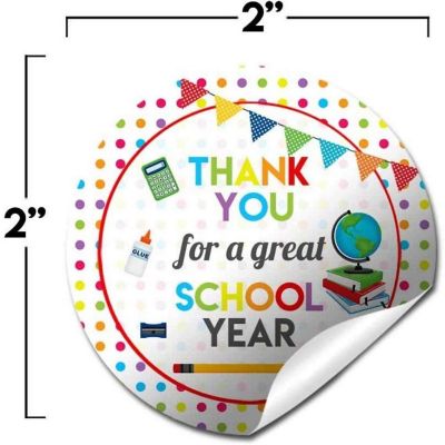 AmandaCreation Great School Year Appreciation Envelope Seals 40pc. Image 1