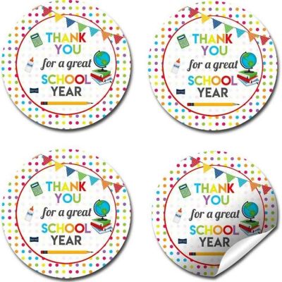 AmandaCreation Great School Year Appreciation Envelope Seals 40pc. Image 3