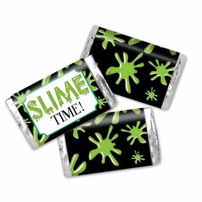 AmandaCreation Green Slime Mini Candybar Wrappers 45pc. Image 1