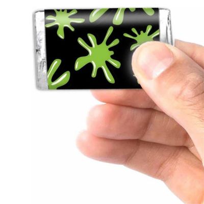 AmandaCreation Green Slime Mini Candybar Wrappers 45pc. Image 1
