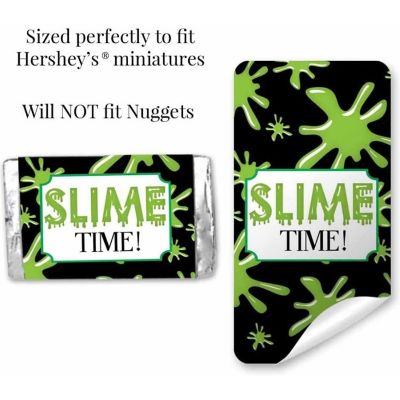 AmandaCreation Green Slime Mini Candybar Wrappers 45pc. Image 2