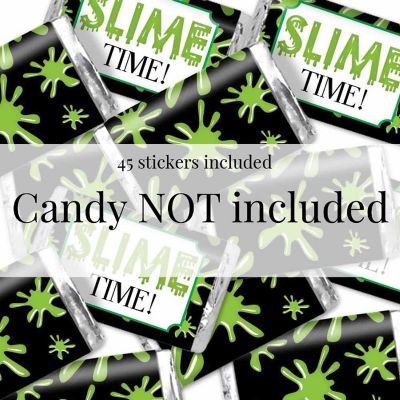 AmandaCreation Green Slime Mini Candybar Wrappers 45pc. Image 3