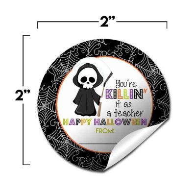 AmandaCreation Grim Reaper Appreciation Envelope Seals 40pc. Image 1