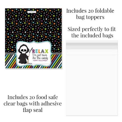 AmandaCreation Grim Reaper Bag Toppers 40pc. Image 1