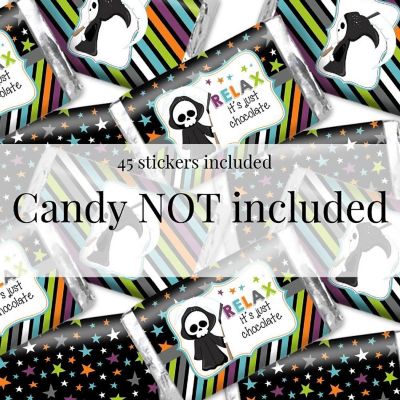 AmandaCreation Grim Reaper Mini Candybar Wrappers 45pc. Image 3
