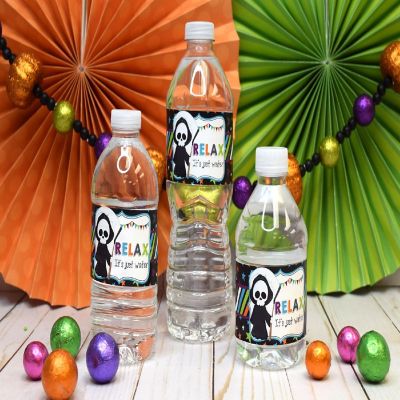AmandaCreation Grim Reaper Water Bottle Wrappers 20pc. Image 1