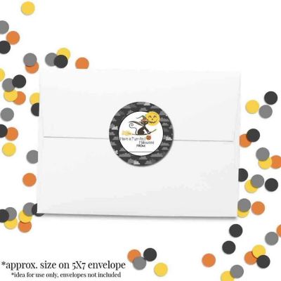 AmandaCreation Halloween Cat Envelope Seals 40pc. Image 2