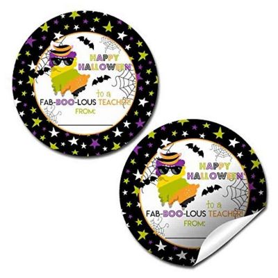 AmandaCreation Halloween Llama Appreciation Envelope Seals 40pc. Image 1