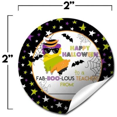 AmandaCreation Halloween Llama Appreciation Envelope Seals 40pc. Image 2