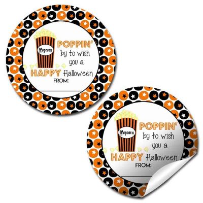 AmandaCreation Halloween Popcorn Envelope Seals 40pc. Image 1