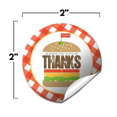 AmandaCreation Hamburger BBQ Envelope Seals 40pc. Image 1