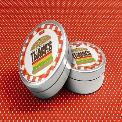 AmandaCreation Hamburger BBQ Envelope Seals 40pc. Image 2