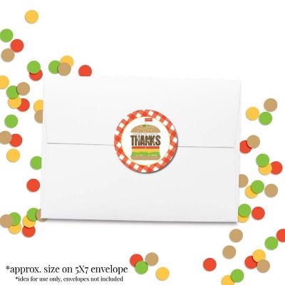 AmandaCreation Hamburger BBQ Envelope Seals 40pc. Image 3