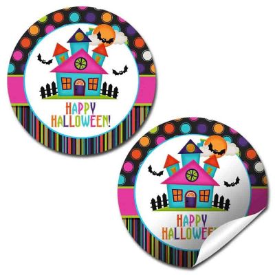 AmandaCreation Haunted House Envelope Seals 40pc. Image 1