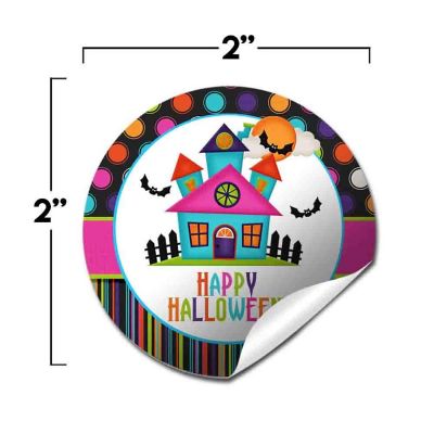 AmandaCreation Haunted House Envelope Seals 40pc. Image 1