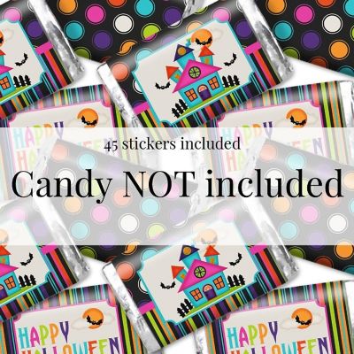AmandaCreation Haunted House Mini Candybar Wrappers 45pc. Image 1