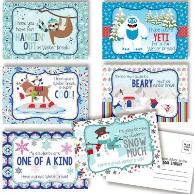 AmandaCreation Have a Great Winter Break Postcards 30pc. Image 1