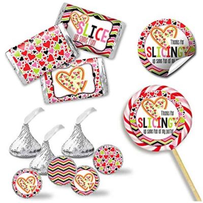 AmandaCreation Heart Shaped Pizza Sticker Bundle 429pc. Image 1