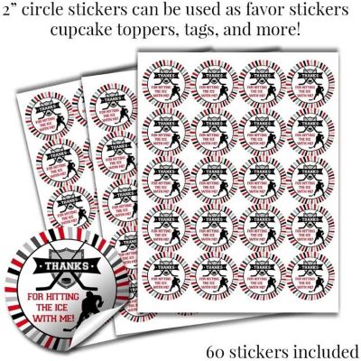 AmandaCreation Hockey Birthday Sticker Bundle 429pc. Image 2