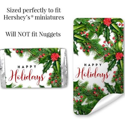 AmandaCreation Holly and Pine Mini Candybar Wrappers 45pc. Image 2