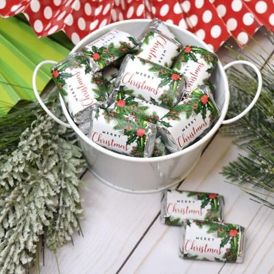 AmandaCreation Holly and Pine Mini Candybar Wrappers 45pcs. Image 2