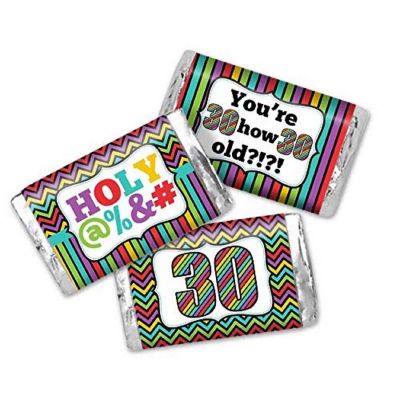 AmandaCreation Holy @%*# 30th Mini Candybar Wrappers 45pc. Image 1