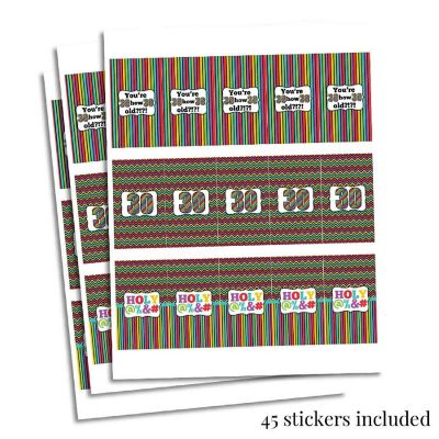 AmandaCreation Holy @%*# 30th Mini Candybar Wrappers 45pc. Image 2