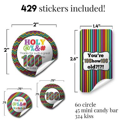 AmandaCreation HOLY @%&amp;$ 100th Sticker Bundle 429pc. Image 1