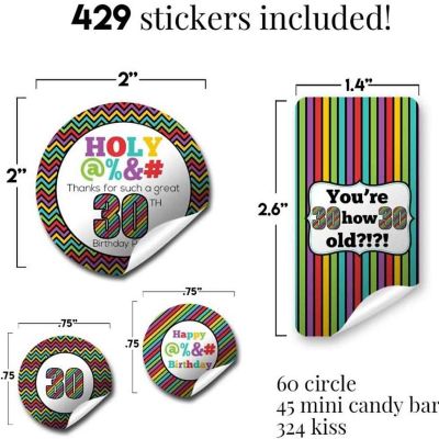 AmandaCreation HOLY @%&amp;# 30th Sticker Bundle 429pc. Image 1
