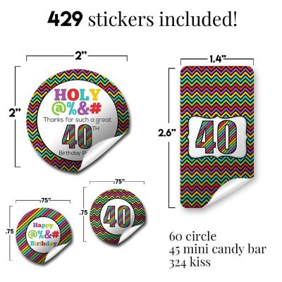 AmandaCreation HOLY @%&amp;# 40th Sticker Bundle 429pc. Image 2