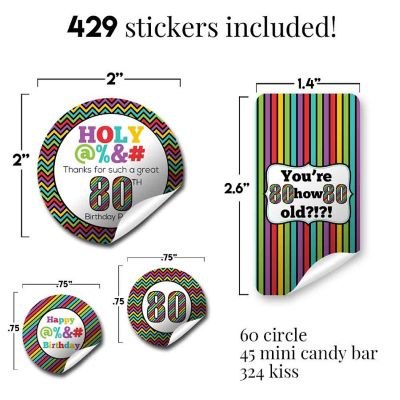 AmandaCreation HOLY @%&amp;$ 80th Sticker Bundle 429pc. Image 3