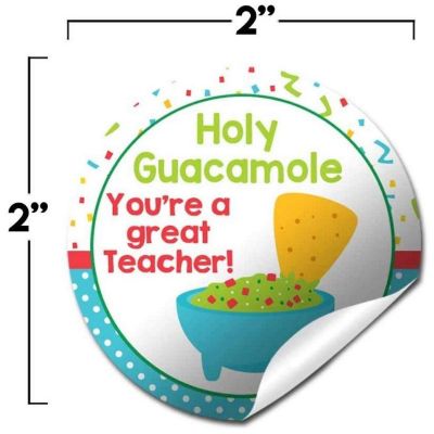 AmandaCreation Holy Guacamole Appreciation Envelope Seals 40pc. Image 1