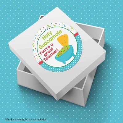AmandaCreation Holy Guacamole Appreciation Envelope Seals 40pc. Image 2